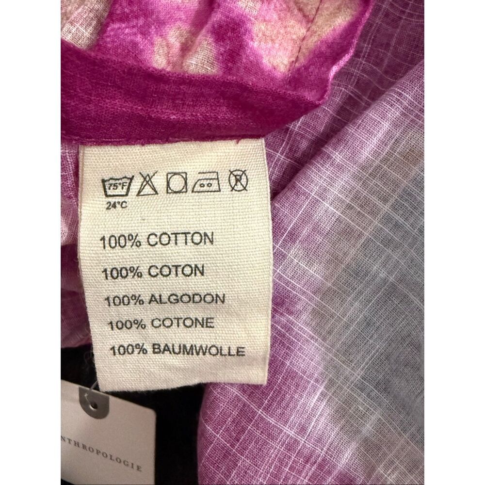 Anthropologie Bandi Dotted Curtain purple turquoise 1 panel New - Picture 6 of 6